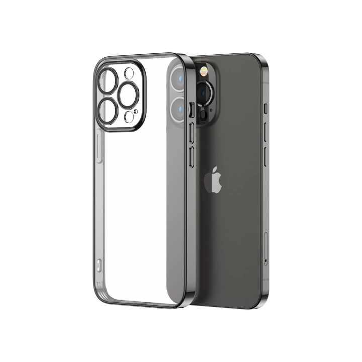 Joyroom 14Q Case case for iPhone 14 Plus case cover with metallic frame black (JR-14Q3-black)eng