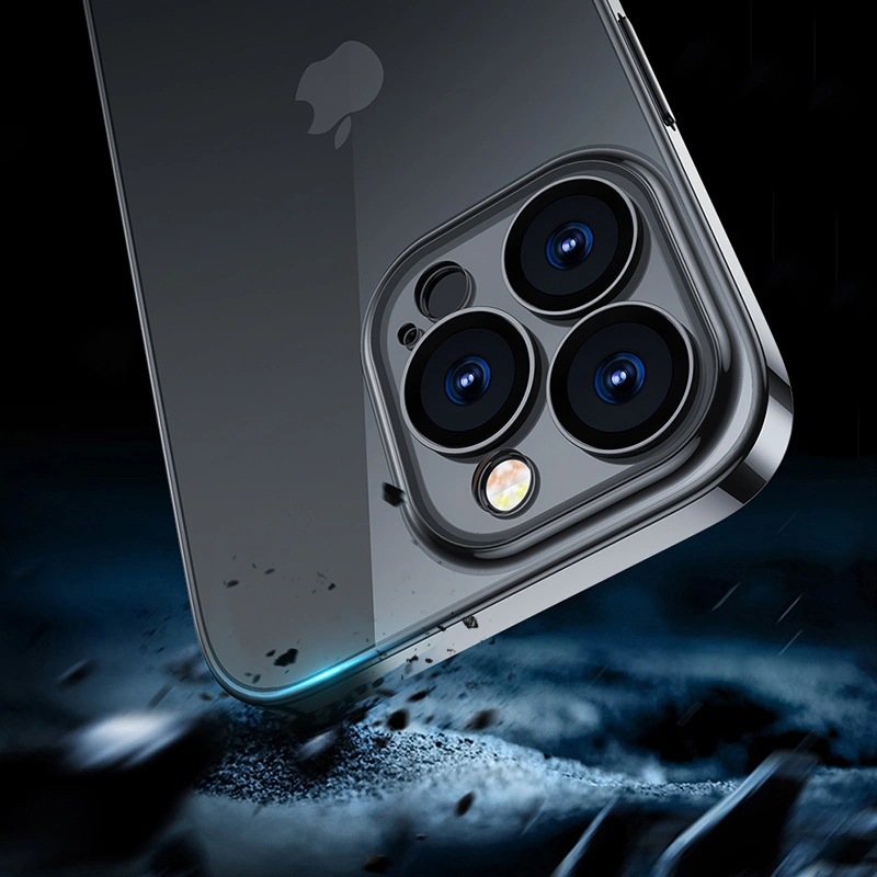 Joyroom 14Q Case case for iPhone 14 Plus case cover with metallic frame black (JR-14Q3-black)eng