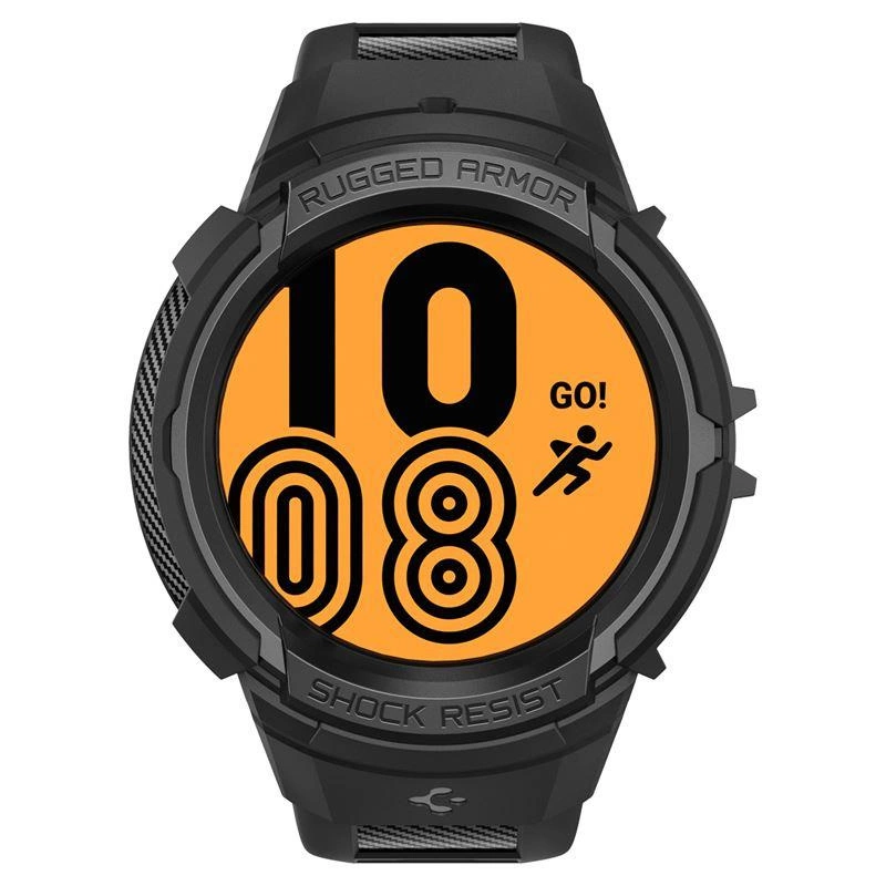 Spigen Rugged Armor Pro Case with Strap for Samsung Galaxy Watch 5 Pro (45mm) - Blackeng