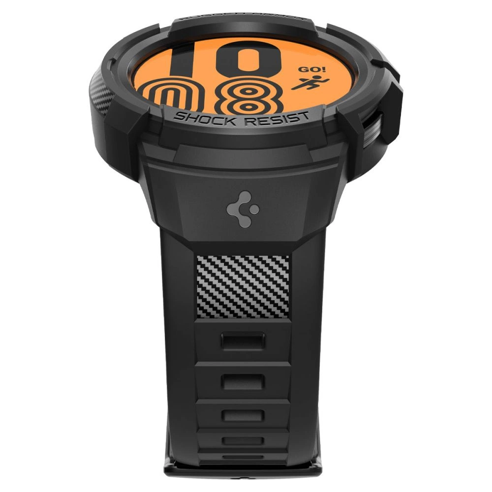Spigen Rugged Armor Pro Case with Strap for Samsung Galaxy Watch 5 Pro (45mm) - Blackeng
