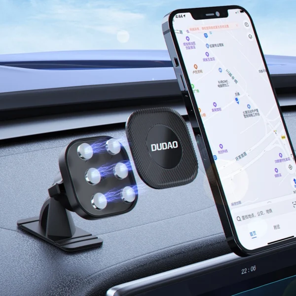 Dudao magnetic smartphone car holder black (F6C)eng