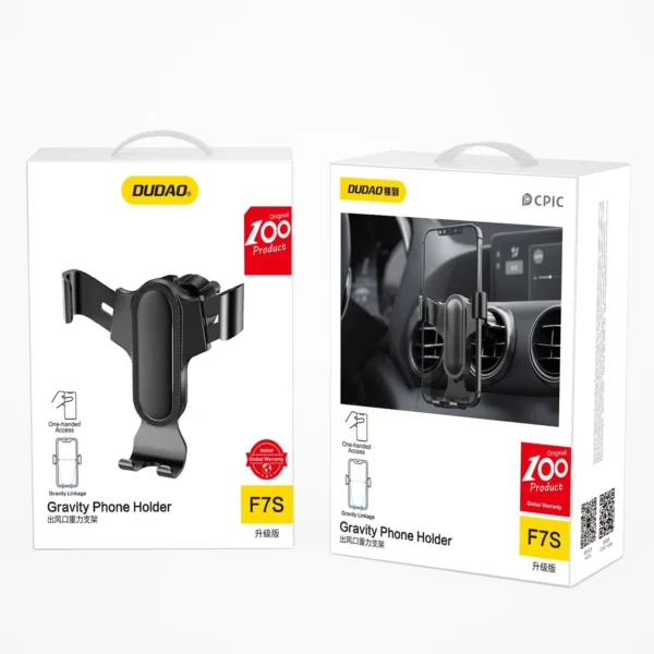 Dudao gravitational smartphone holder black (F7s)eng