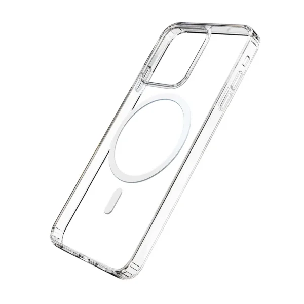 Case for iPhone 14 compatible with MagSafe from the 3mk MagCase series - transparenteng
