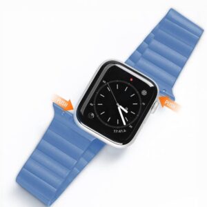 DUX DUCIS strap CHAIN magnetic silicone for Apple Watch 42 / 44 / 45 mm blue