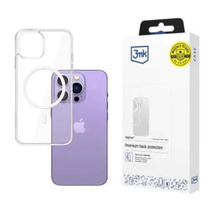 Case for iPhone 14 Pro compatible with MagSafe from the 3mk MagCase series - transparenteng