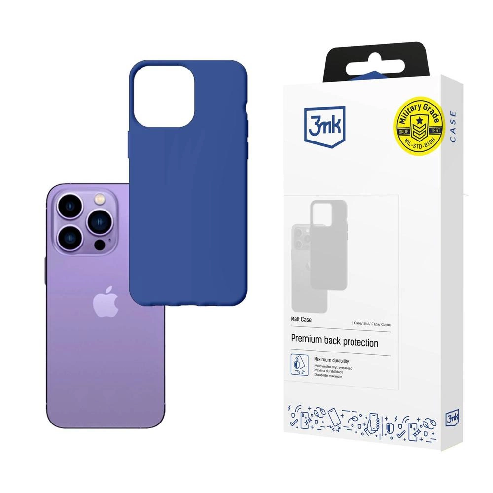 Case for iPhone 14 Pro from the 3mk Matt Case series - blueeng