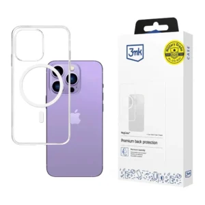 Case for iPhone 14 Pro Max compatible with MagSafe from the 3mk MagCase series - transparenteng
