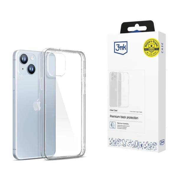 Case for iPhone 14 Plus silicone series 3mk Clear Case - transparenteng