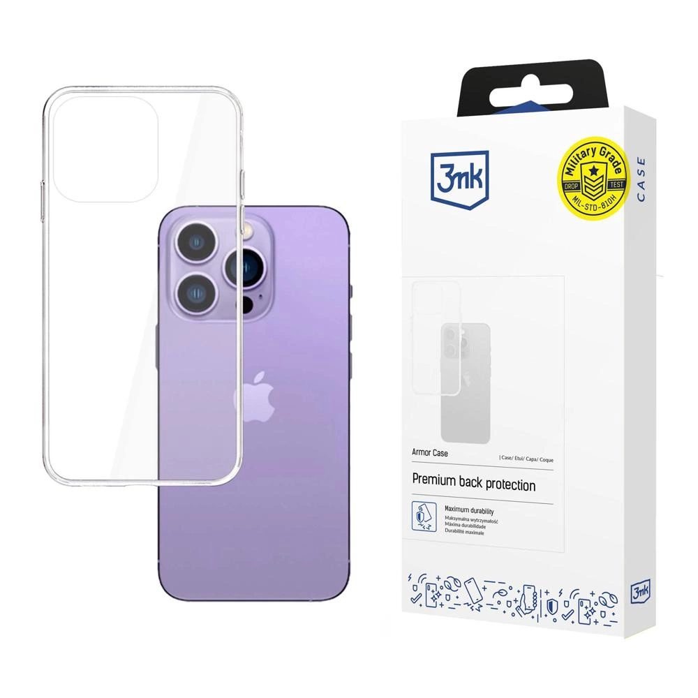 Case for iPhone 14 Pro Max series 3mk Armor Case - transparenteng