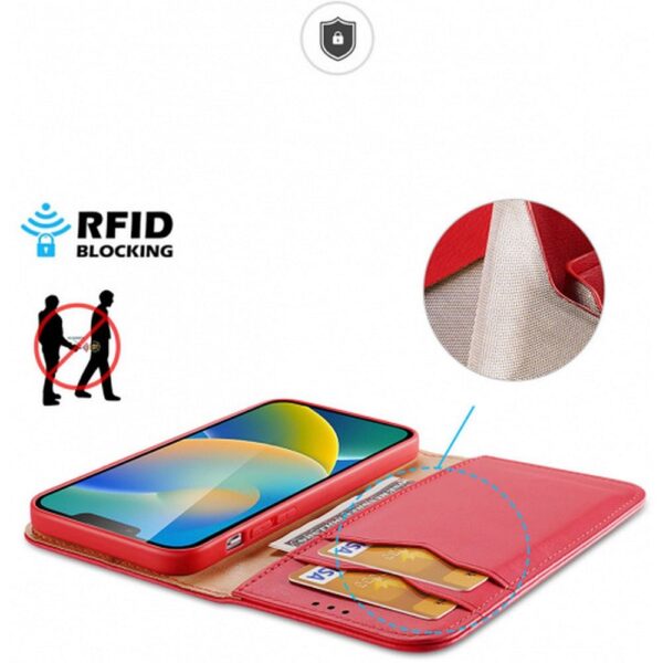 DUX DUCIS wallet case HIVO for IPHONE 15 Plus red