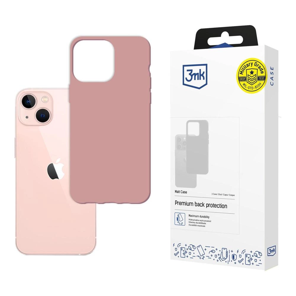 Case for iPhone 14 Plus from the 3mk Matt Case series - pinkeng