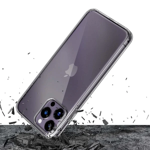 iPhone 14 Pro silicone case from the 3mk Clear Case series - transparenteng