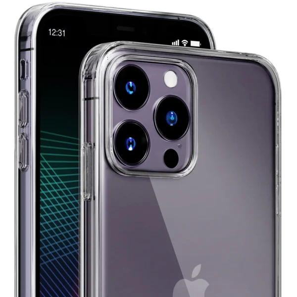 iPhone 14 Pro silicone case from the 3mk Clear Case series - transparenteng