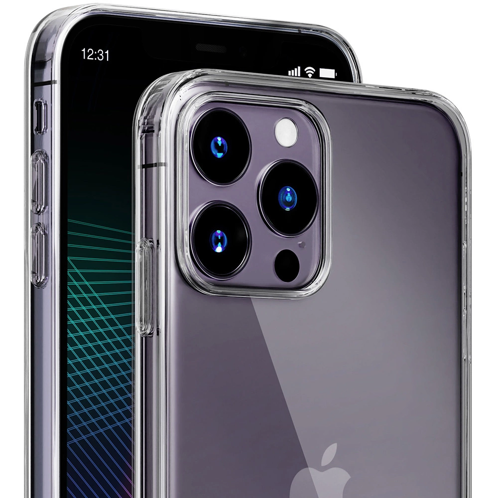 iPhone 14 Pro silicone case from the 3mk Clear Case series - transparenteng