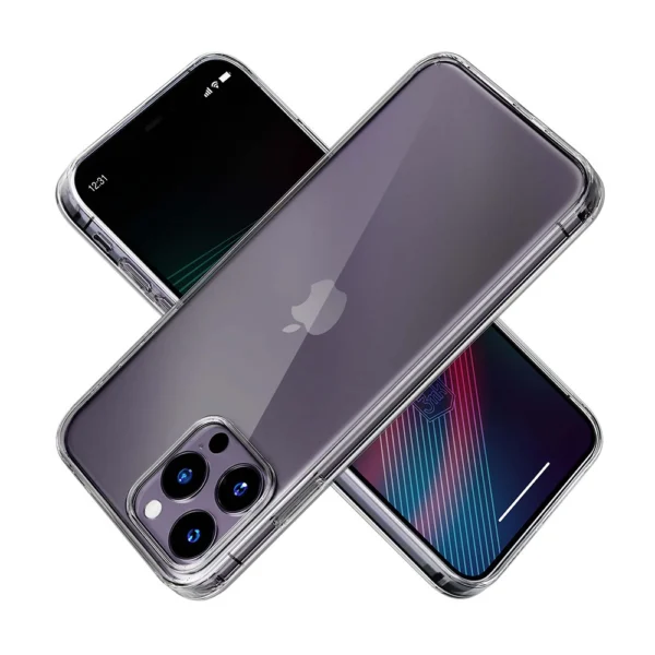 iPhone 14 Pro silicone case from the 3mk Clear Case series - transparenteng