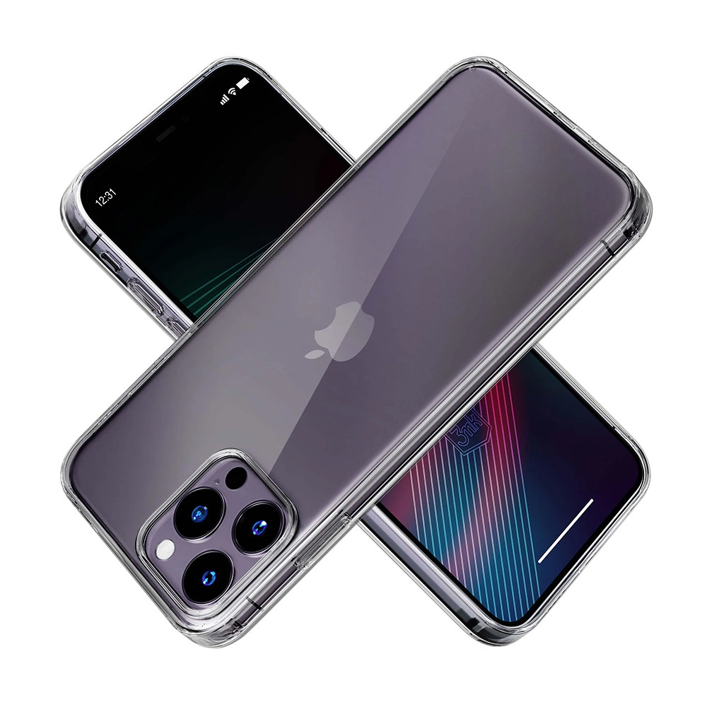 iPhone 14 Pro silicone case from the 3mk Clear Case series - transparenteng