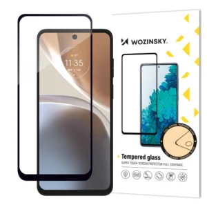 Wozinsky Full Glue Tempered Glass Tempered Glass For Motorola Moto G32 9H Full Screen Protector With Black Frameeng