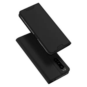 Dux Ducis Skin Pro case for Sony Xperia 5 IV flip cover card wallet stand blackeng