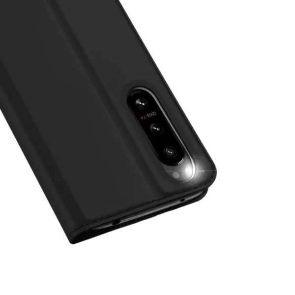 Dux Ducis Skin Pro case for Sony Xperia 5 IV flip cover card wallet stand blackeng