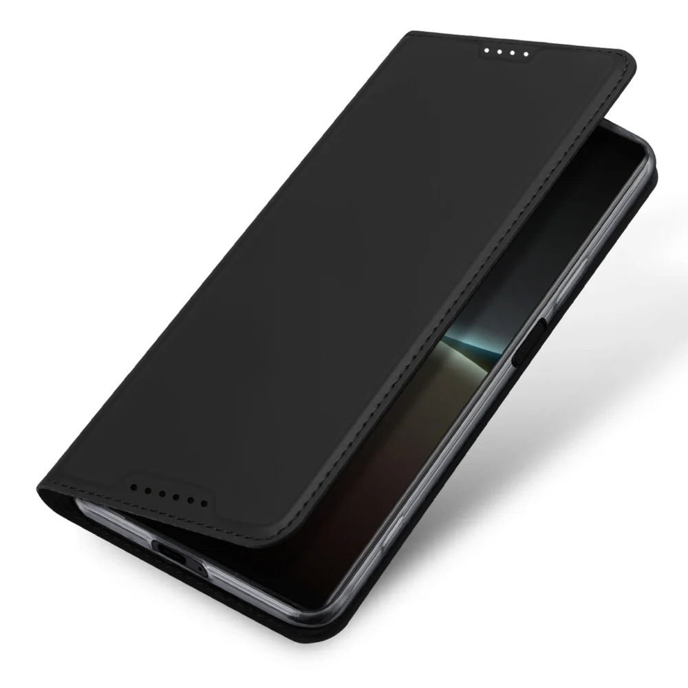 Dux Ducis Skin Pro case for Sony Xperia 5 IV flip cover card wallet stand blackeng