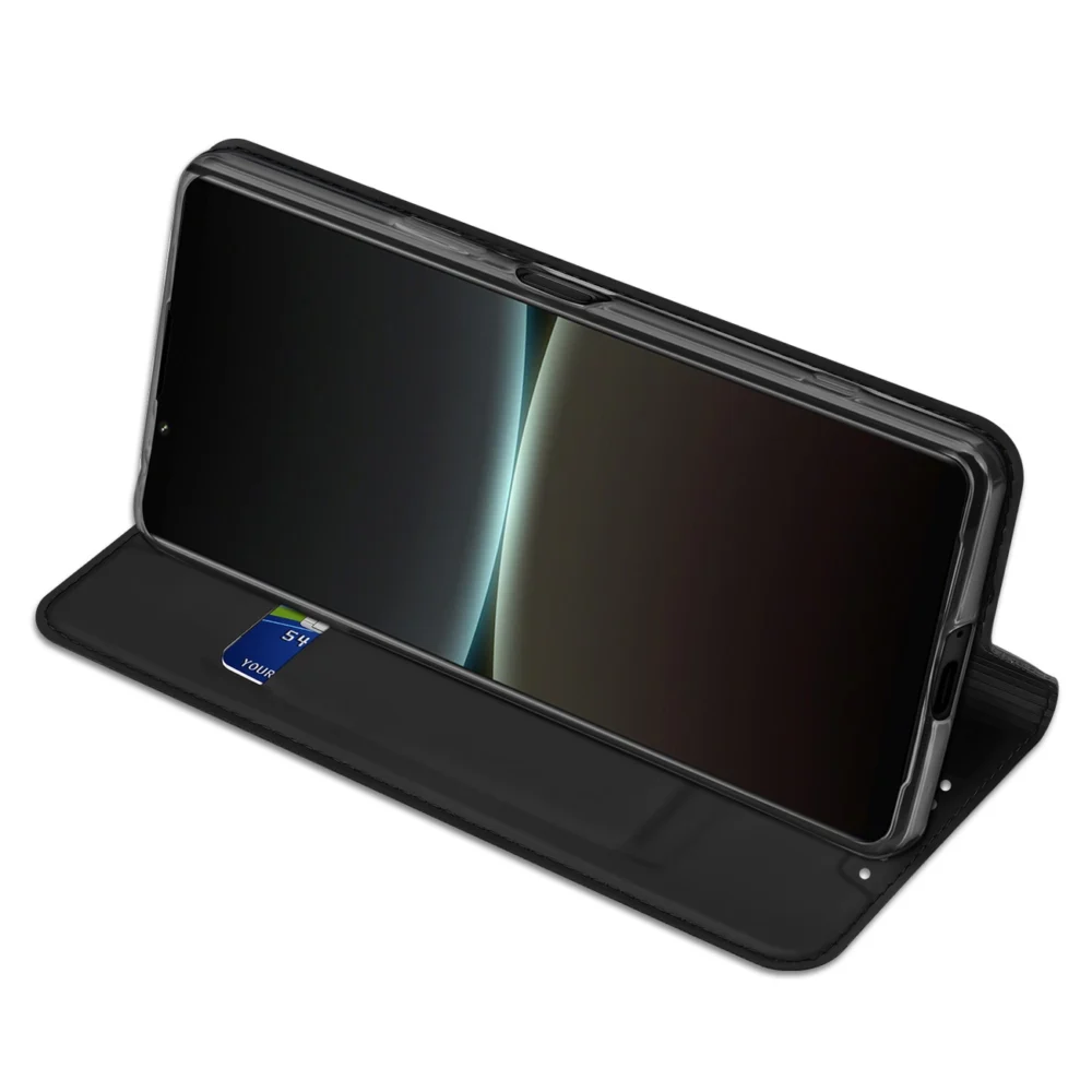 Dux Ducis Skin Pro case for Sony Xperia 5 IV flip cover card wallet stand blackeng