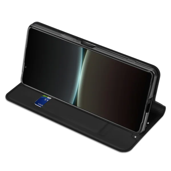 Dux Ducis Skin Pro case for Sony Xperia 5 IV flip cover card wallet stand blackeng