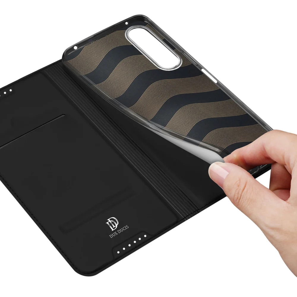 Dux Ducis Skin Pro case for Sony Xperia 5 IV flip cover card wallet stand blackeng