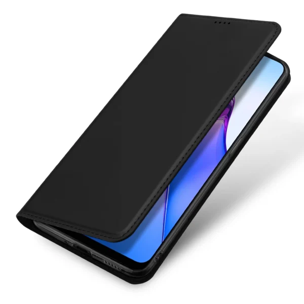 Dux Ducis Skin Pro case for Oppo Reno 8 flip cover card wallet stand blackeng