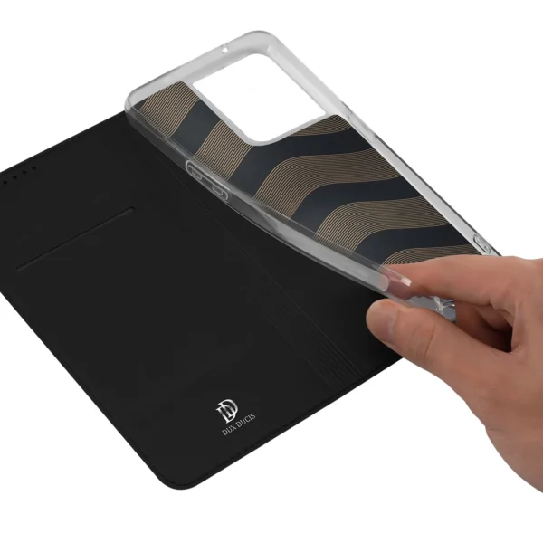 Dux Ducis Skin Pro case for Oppo Reno 8 flip cover card wallet stand blackeng