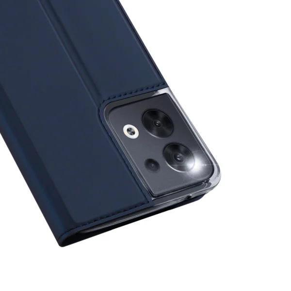 Dux Ducis Skin Pro case for Oppo Reno 8 flip cover card wallet stand blueeng