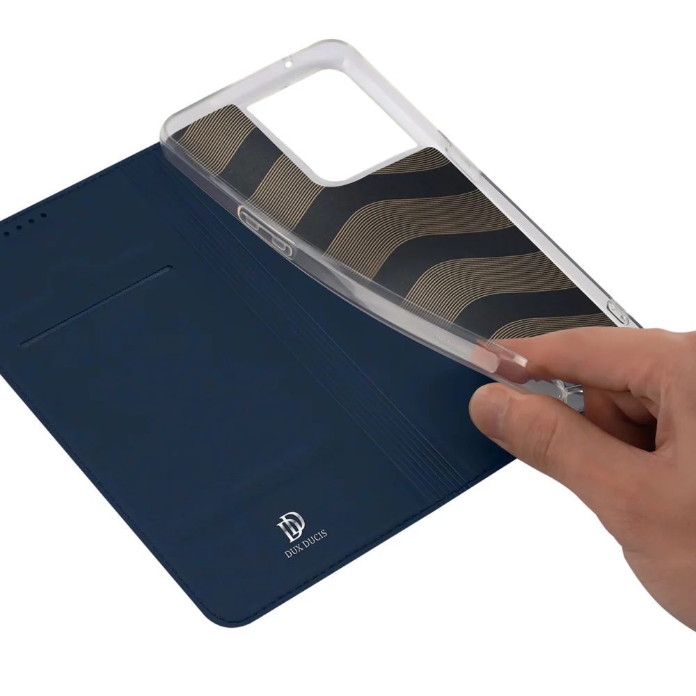 Dux Ducis Skin Pro case for Oppo Reno 8 flip cover card wallet stand blueeng