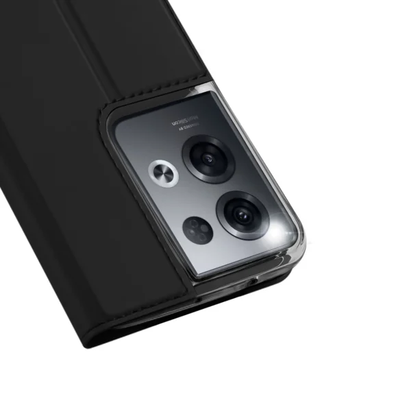 Dux Ducis Skin Pro case for Oppo Reno 8 Pro flip cover card wallet stand blackeng