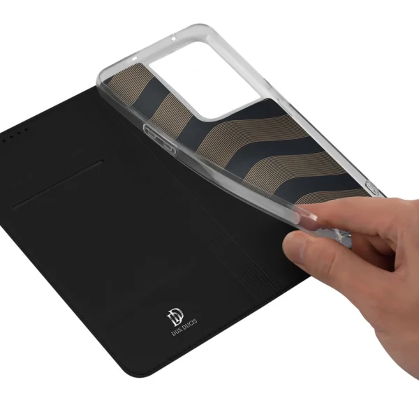 Dux Ducis Skin Pro case for Oppo Reno 8 Pro flip cover card wallet stand blackeng