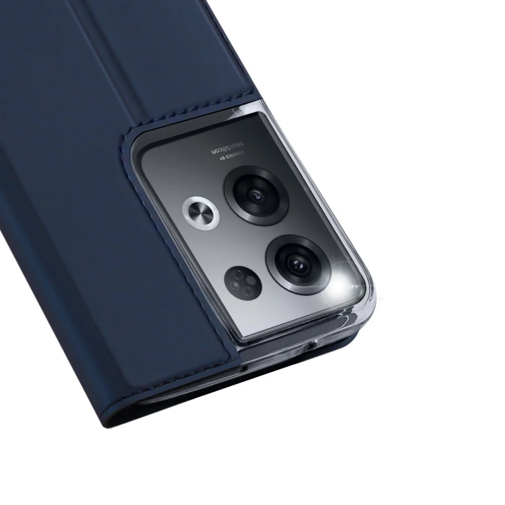 Dux Ducis Skin Pro case for Oppo Reno 8 Pro flip cover card wallet stand blueeng