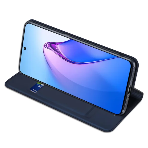 Dux Ducis Skin Pro case for Oppo Reno 8 Pro flip cover card wallet stand blueeng