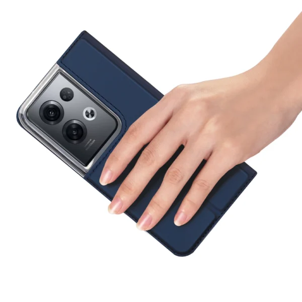 Dux Ducis Skin Pro case for Oppo Reno 8 Pro flip cover card wallet stand blueeng