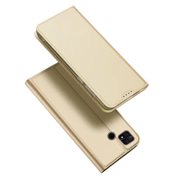 Dux Ducis Skin Pro Case for Xiaomi Poco C40 Flip Card Wallet Stand Goldeng