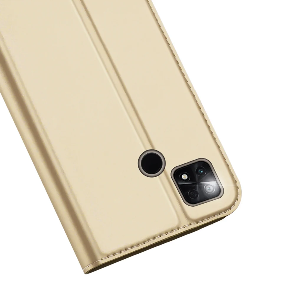 Dux Ducis Skin Pro Case for Xiaomi Poco C40 Flip Card Wallet Stand Goldeng
