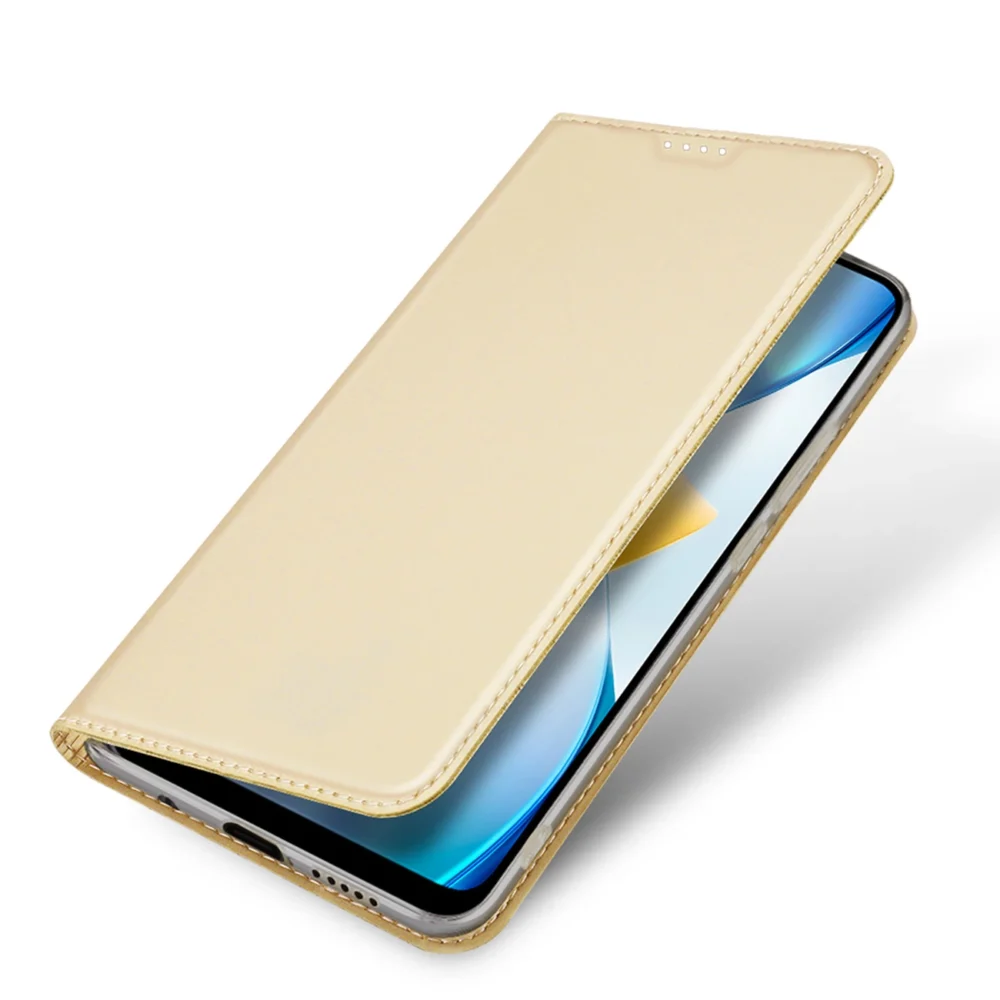 Dux Ducis Skin Pro Case for Xiaomi Poco C40 Flip Card Wallet Stand Goldeng