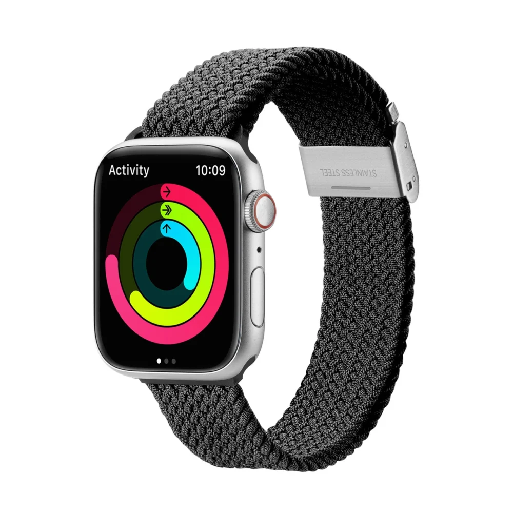 Dux Ducis Strap (Mixture II Version) strap Apple Watch Ultra, SE, 9, 8, 7, 6, 5, 4, 3, 2, 1 (49, 45, 44, 42 mm) braided band bracelet blackeng