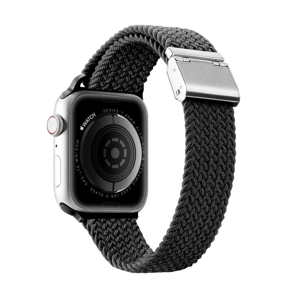 Dux Ducis Strap (Mixture II Version) strap Apple Watch Ultra, SE, 9, 8, 7, 6, 5, 4, 3, 2, 1 (49, 45, 44, 42 mm) braided band bracelet blackeng