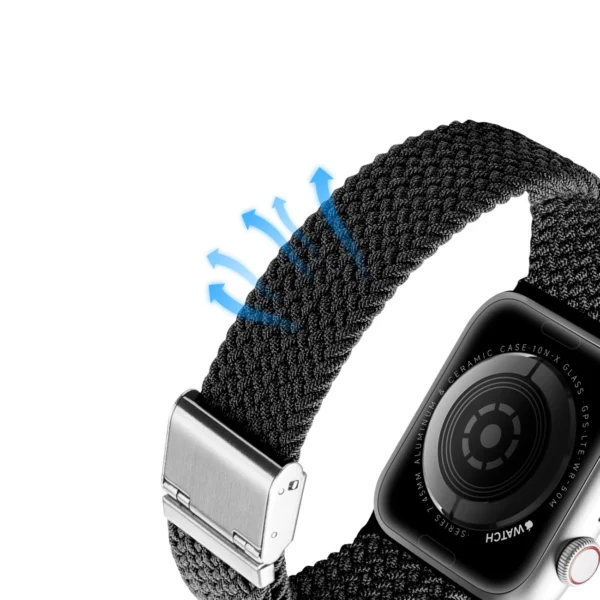 Dux Ducis Strap (Mixture II Version) strap Apple Watch Ultra, SE, 9, 8, 7, 6, 5, 4, 3, 2, 1 (49, 45, 44, 42 mm) braided band bracelet blackeng