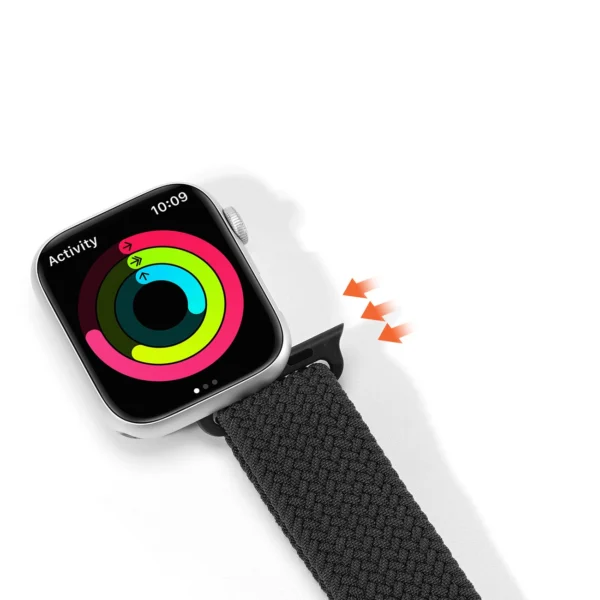 Dux Ducis Strap (Mixture II Version) strap Apple Watch Ultra, SE, 9, 8, 7, 6, 5, 4, 3, 2, 1 (49, 45, 44, 42 mm) braided band bracelet blackeng