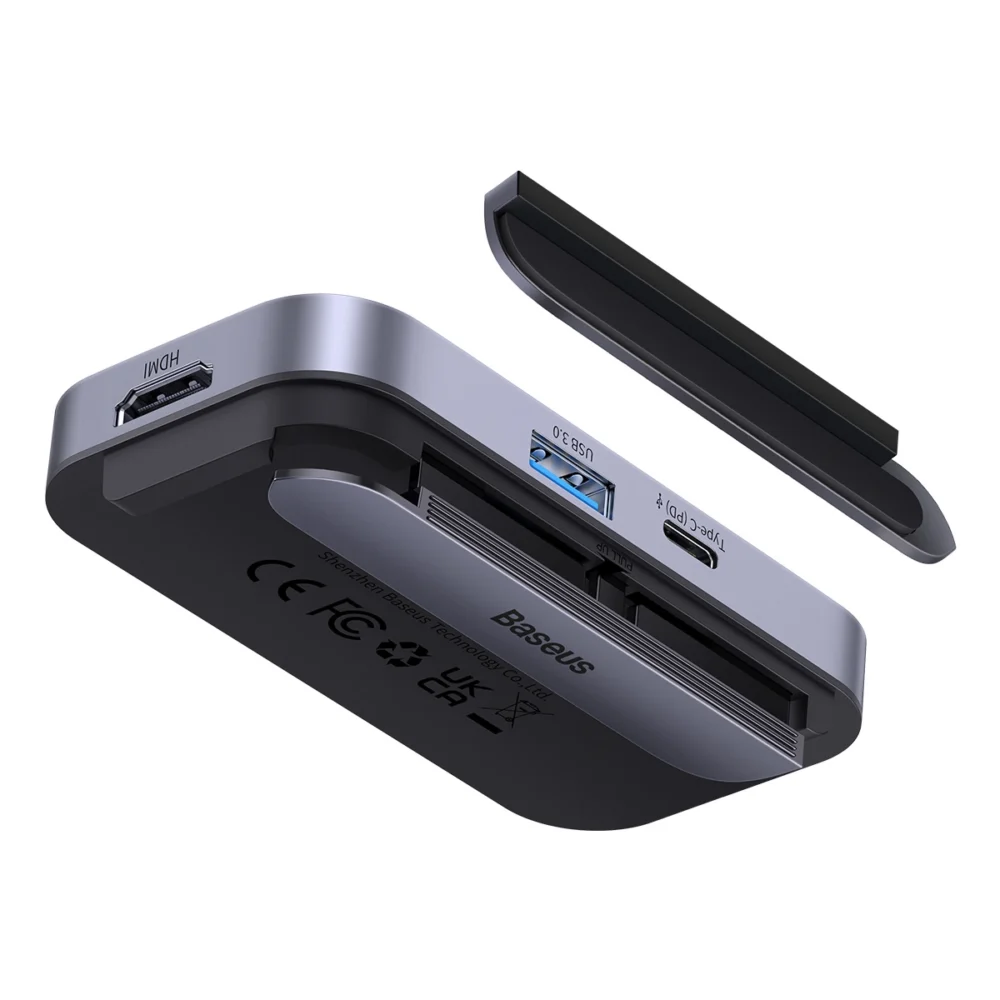 Baseus PadJoy universal 6in1 USB-C USB-C HUB for tablet / smartphone - dark grayeng