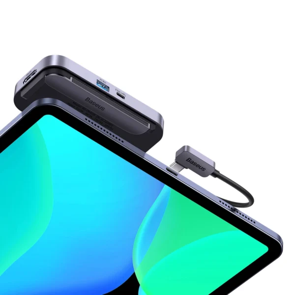 Baseus PadJoy universal 6in1 USB-C USB-C HUB for tablet / smartphone - dark grayeng