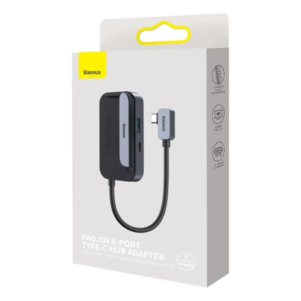 Baseus PadJoy universal 6in1 USB-C USB-C HUB for tablet / smartphone - dark grayeng