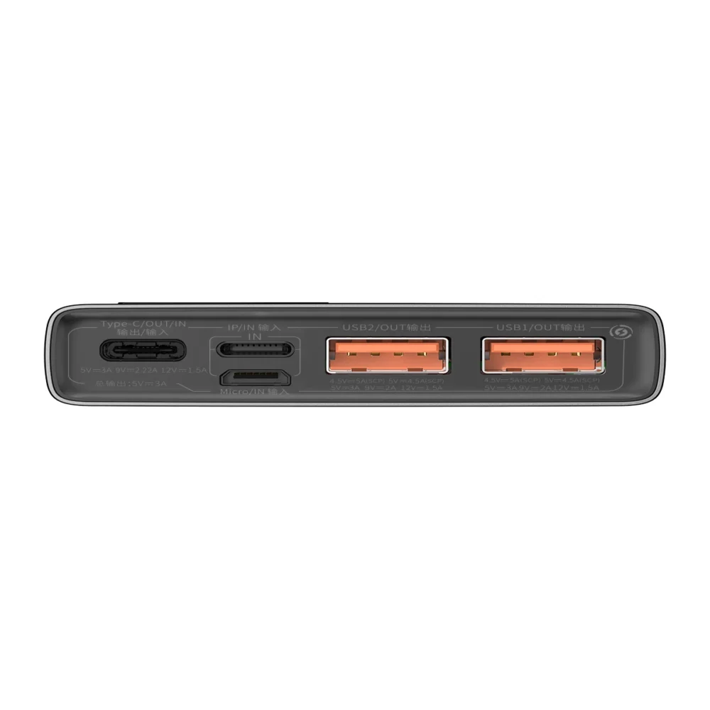 Baseus Adaman Metal Power Bank with Fast Charging 10000mAh 22.5W (Overseas Edition 2021) Blackeng