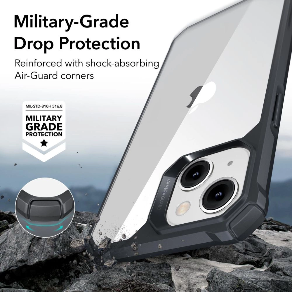 ESR Air Armor Case for iPhone 14 Plus - Clear Blackeng