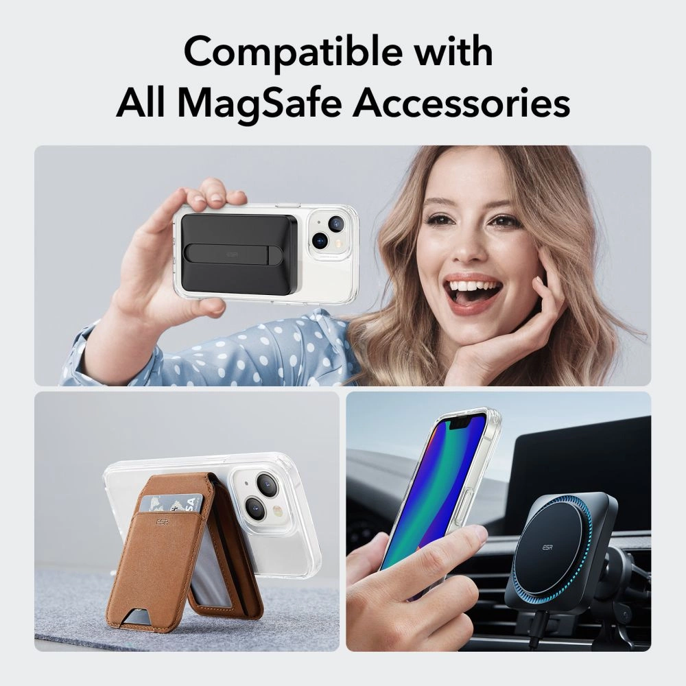 ESR Classic Hybrid Halolock Case with MagSafe for iPhone 13 / iPhone 14 - Cleareng