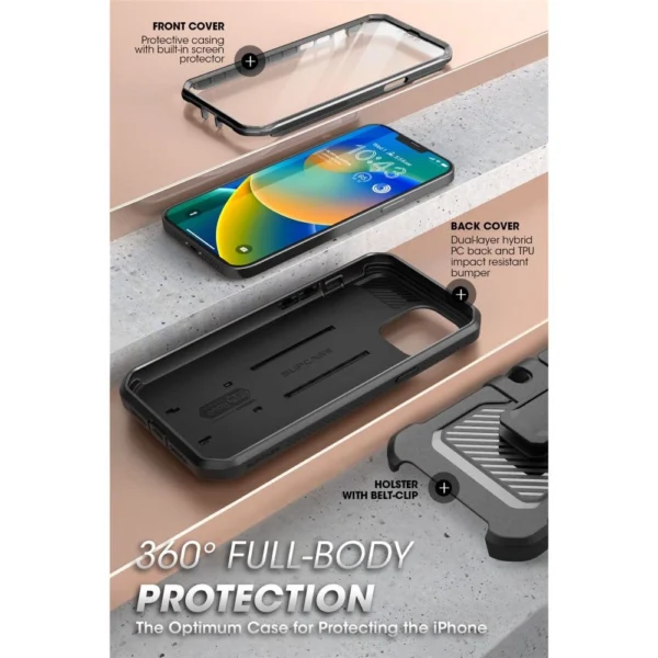 Supcase Unicorn Beetle Pro Case for iPhone 13 / iPhone 14 - Blackeng